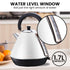 Pronti 1.7l Rose Trim Collection Kettle - White