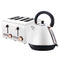 Pronti Rose Trim Collection Toaster & Kettle Bundle - White