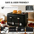 Silver Noir Collection 4 Slice Toaster and Kettle Bundle