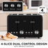 Silver Noir Collection 4 Slice Toaster and Kettle Bundle