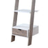 Sarantino Mira 5-tier Ladder Shelf In White And Grey Oak