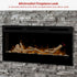 34-inch Linear Fireplace Driftwood and River Rock Accessory Package