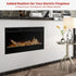 34-inch Linear Fireplace Driftwood and River Rock Accessory Package