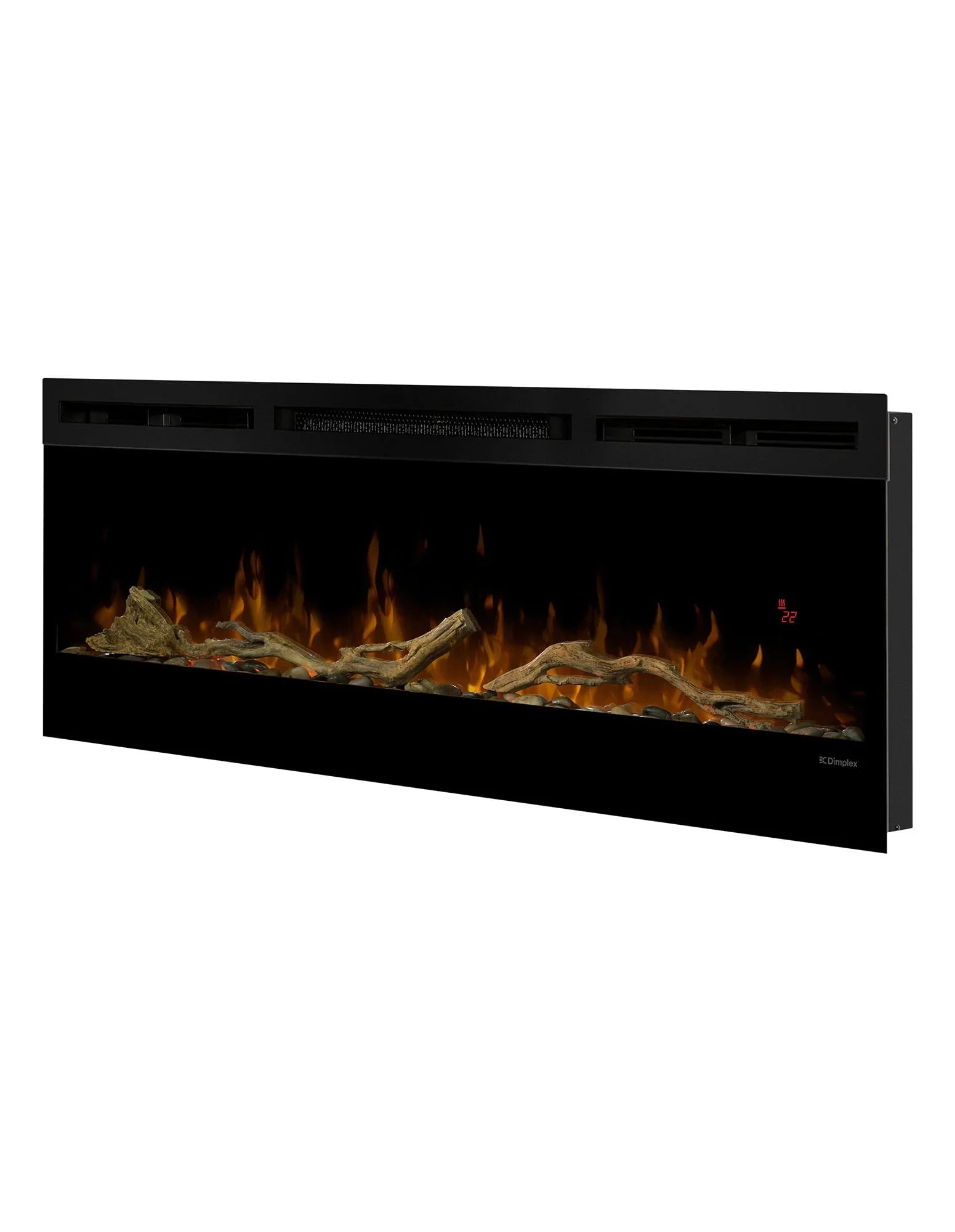 50-inch Linear Fireplace Driftwood and River Rock Accessory Package