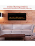 50-inch Linear Fireplace Driftwood and River Rock Accessory Package