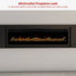 74-inch Linear Fireplace Driftwood and River Rock Accessory Package