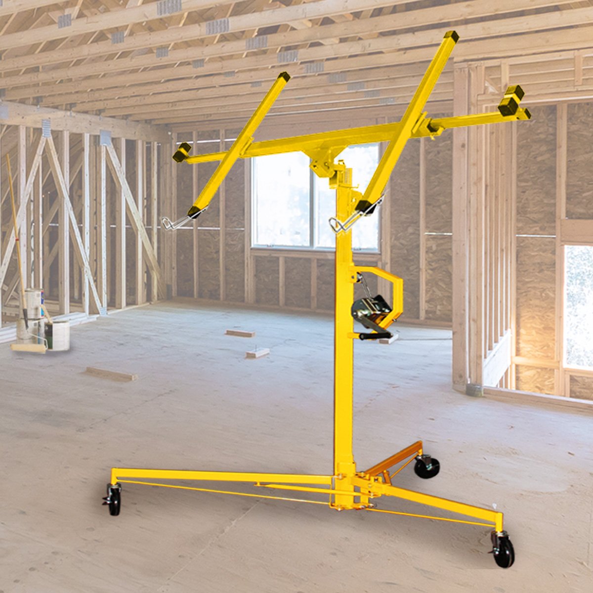 11ft Plaster Drywall Board Sheet Panel Hoist Lifter