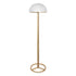 Sarantino Metal Floor Lamp with White Acrylic Shade by Sarantino