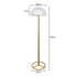 Sarantino Metal Floor Lamp with White Acrylic Shade by Sarantino
