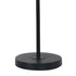 Sarantino Adjustable Black Metal Table Lamp with White Linen Fabric Shade Modern Bedside Desk Reading Light