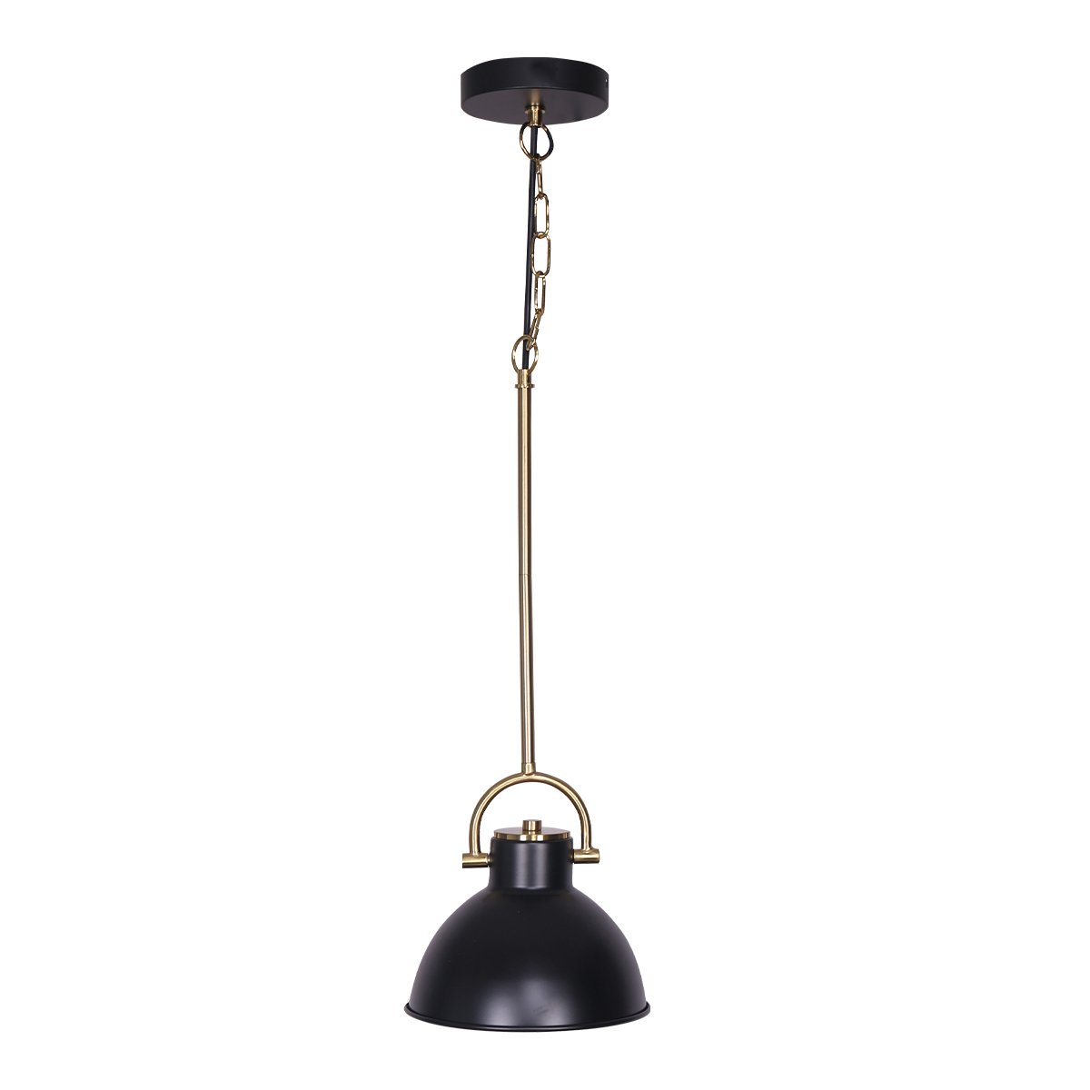 Black and Gold Pendant Light  Adjustable Sloped Ceiling 140cm