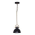 Black and Gold Pendant Light  Adjustable Sloped Ceiling 140cm