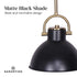 Black and Gold Pendant Light  Adjustable Sloped Ceiling 140cm