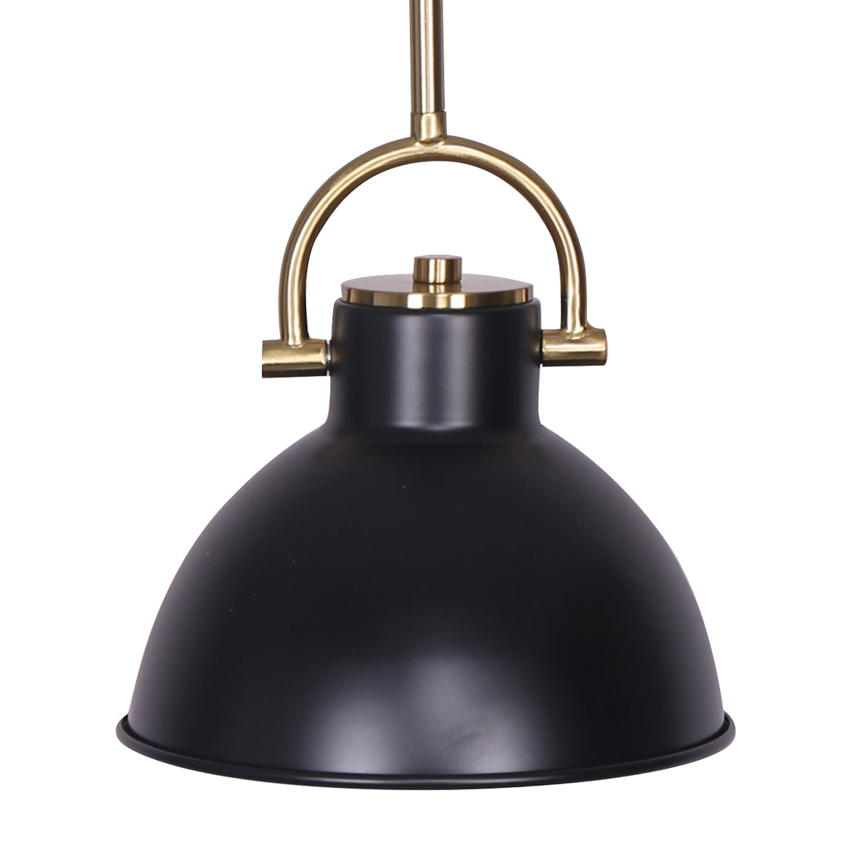 Black and Gold Pendant Light  Adjustable Sloped Ceiling 140cm