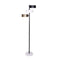 Metal Floor Lamp with 3 Swirl Shades