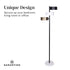 Metal Floor Lamp with 3 Swirl Shades