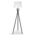 Tripod Floor Lamp in Metal and Antique Brass