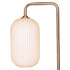 Metal Floor Lamp With Opal Glass Shade