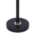 Sarantino Modern Black & Gold Task Floor Lamp with Adjustable White Linen Shade Standing Light for Living Room