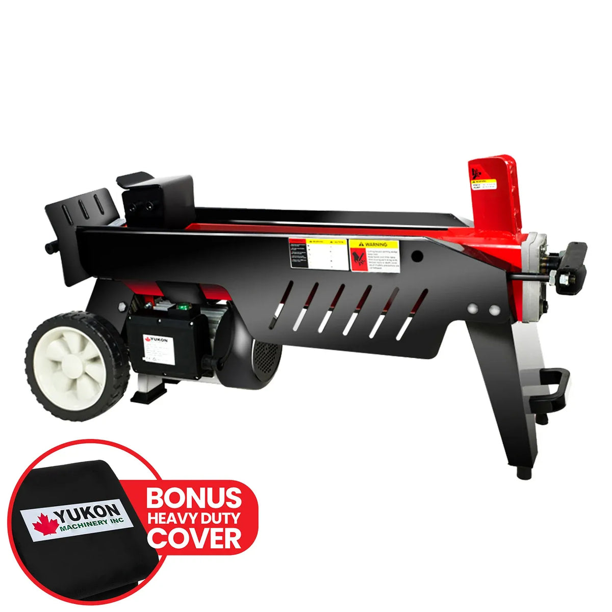 7 Ton Electric Log Splitter With Side Protectors Axe Wood Cutter