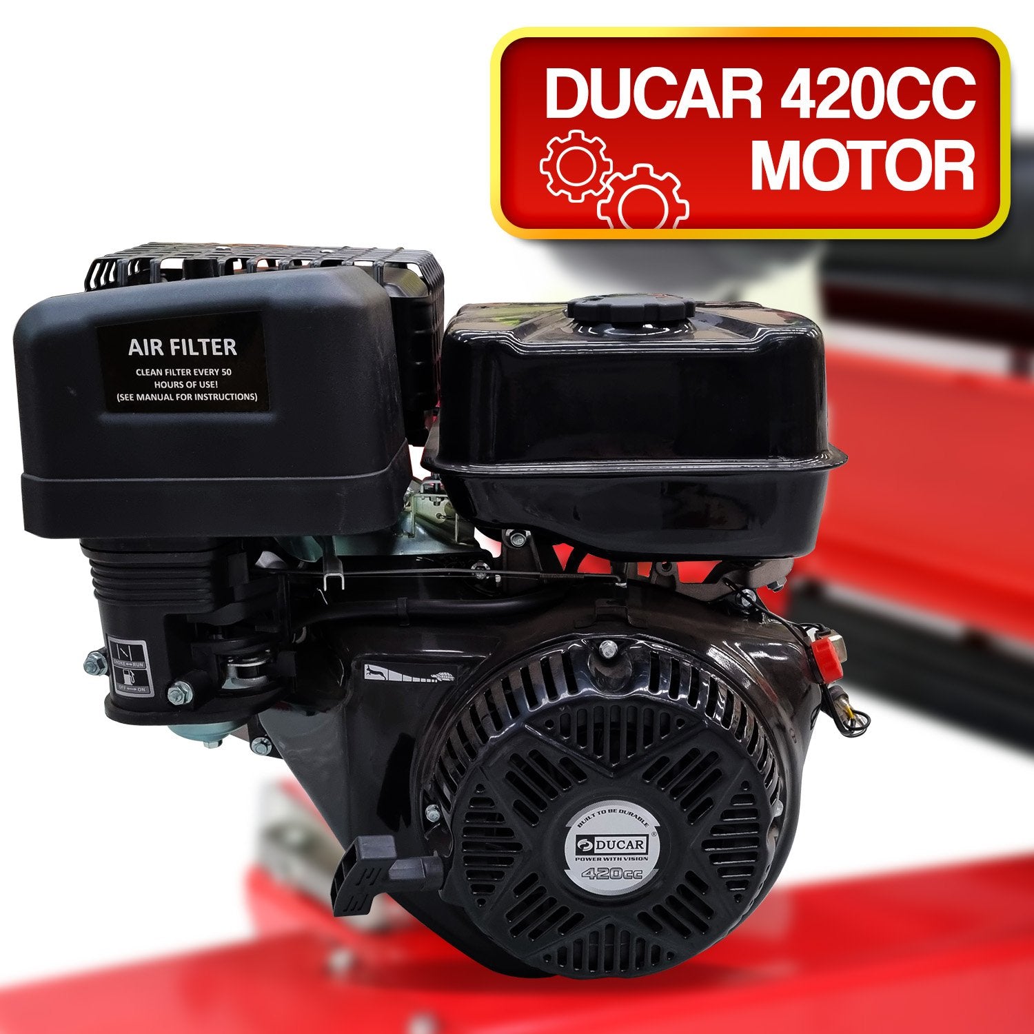 60 Ton 420cc Hydraulic Log Splitter Petrol Engine Wood Firewood Cutter