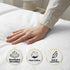 750 Thread Count Pure Cotton Queen Bed Sheet Set 4 Piece Gift Pack - White