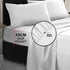 750 Thread Count Pure Cotton Queen Bed Sheet Set 4 Piece Gift Pack - White