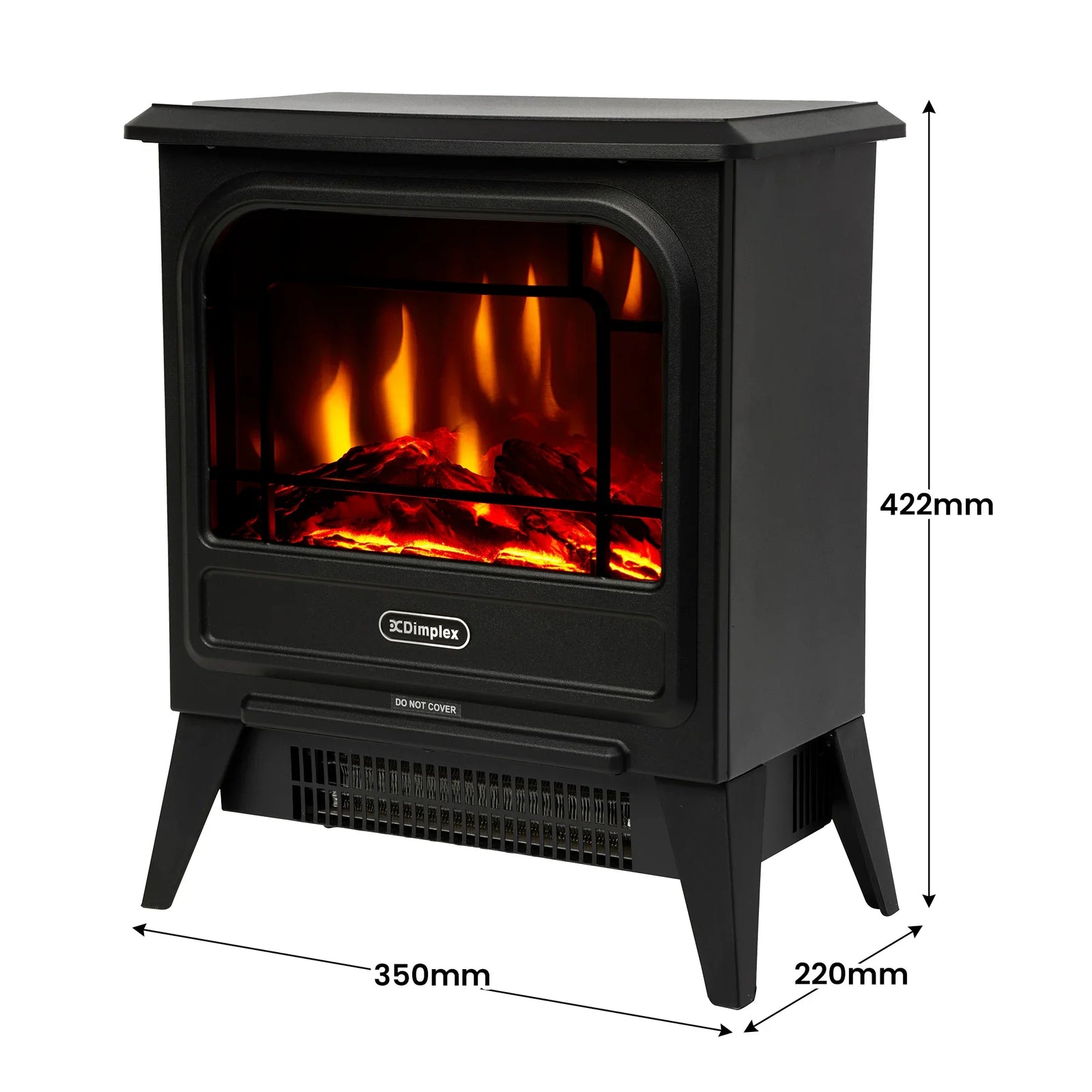1.2kW MicroStove Optiflame Portable Electric Fire Stove