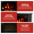 1.2kW MicroStove Optiflame Portable Electric Fire Stove