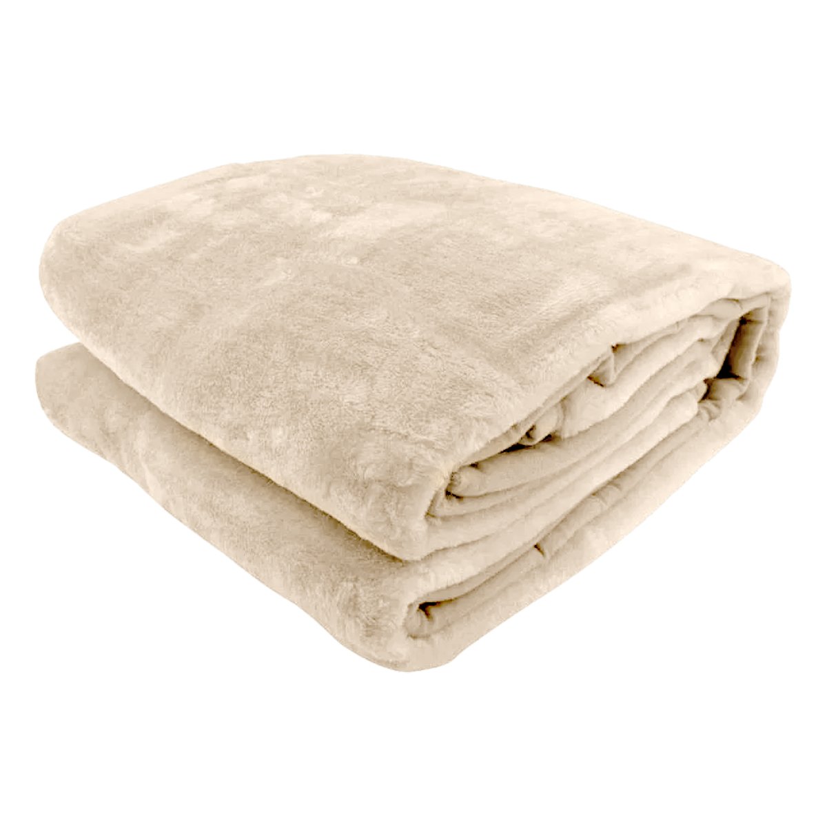 Mink Blanket Double Sided 600GSM Queen Size Beige
