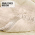 Mink Blanket Double Sided 600GSM Queen Size Beige