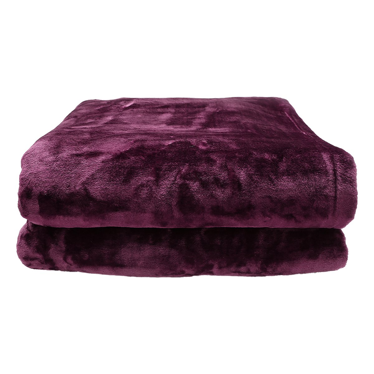 Mink Blanket Throw Purple Double Sided Queen Size Soft Plush Bed Faux Rug