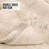 Laura Hill 800-gsm Faux Mink Throw Rug Blanket Queen Size Double-sided Large 220 X 240cm Heavy - Cream