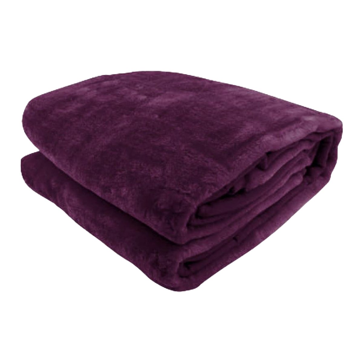 Double-sided Large 220 X 240cm Faux Mink Throw Rug Blanket 800-gsm Heavy - Purple