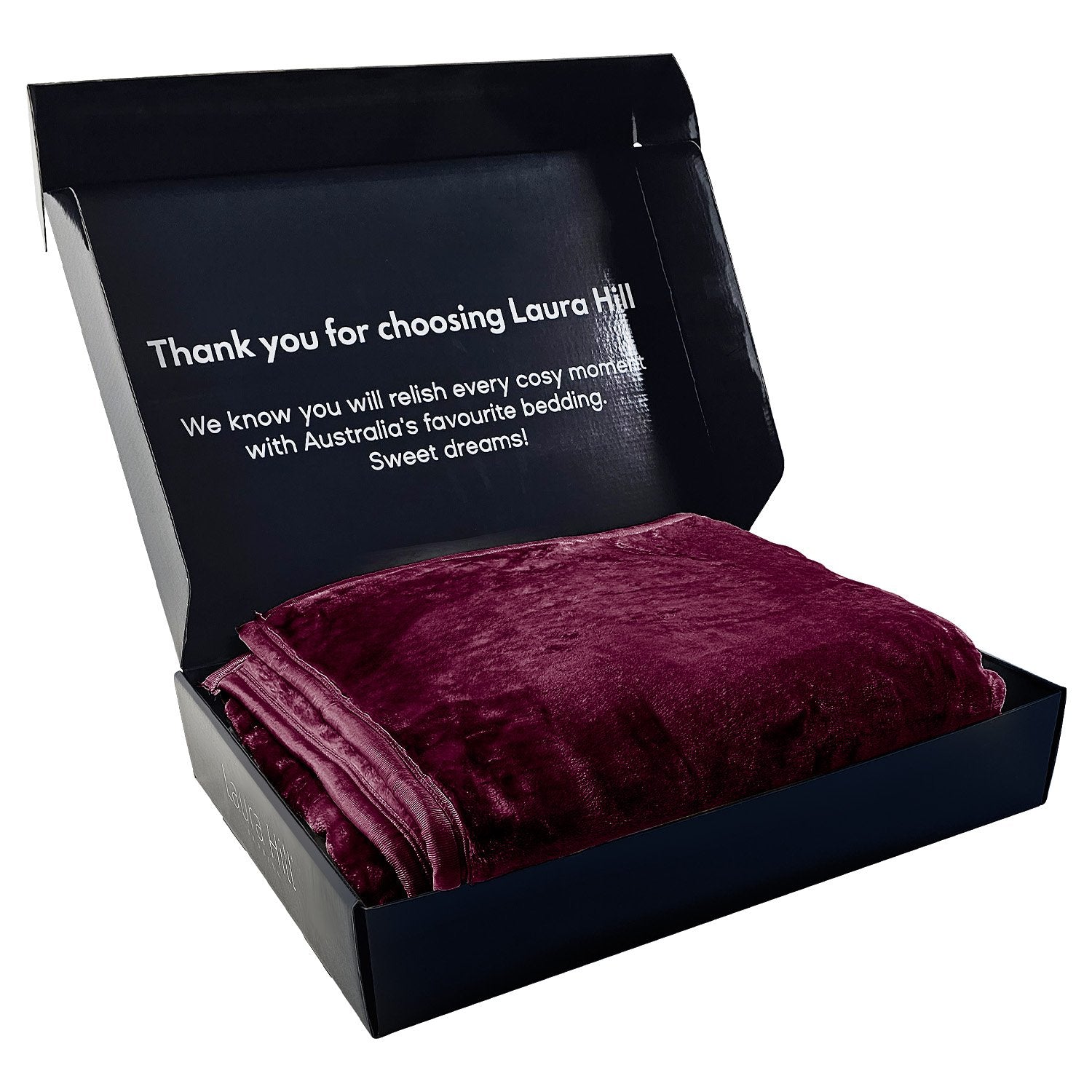 Double-sided Large 220 X 240cm Faux Mink Throw Rug Blanket 800-gsm Heavy - Purple