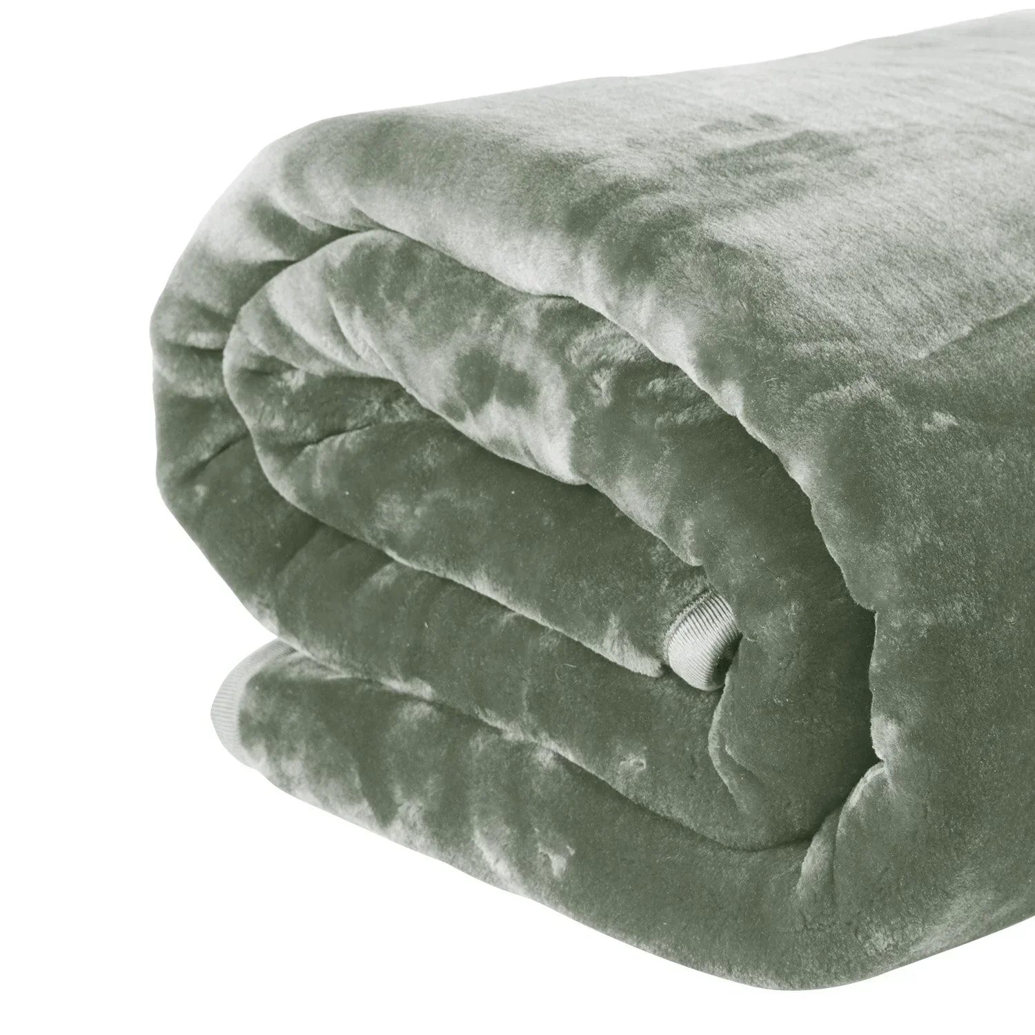 800-GSM Mink Blanket Queen Size Double-Sided Soft Plush Bed Faux Throw Rug 220 X 240cm Heavy Sage