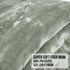 800-GSM Mink Blanket Queen Size Double-Sided Soft Plush Bed Faux Throw Rug 220 X 240cm Heavy Sage