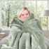 800-GSM Mink Blanket Queen Size Double-Sided Soft Plush Bed Faux Throw Rug 220 X 240cm Heavy Sage