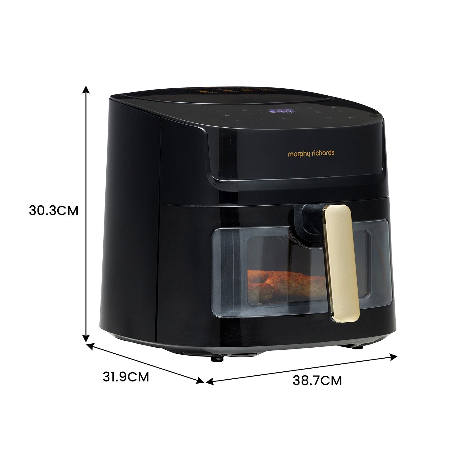 6.5L Digital Air Fryer MRAF72BK w/LED Touch Control Panel 8 Preset Cooking Programs Non Stick Drawer