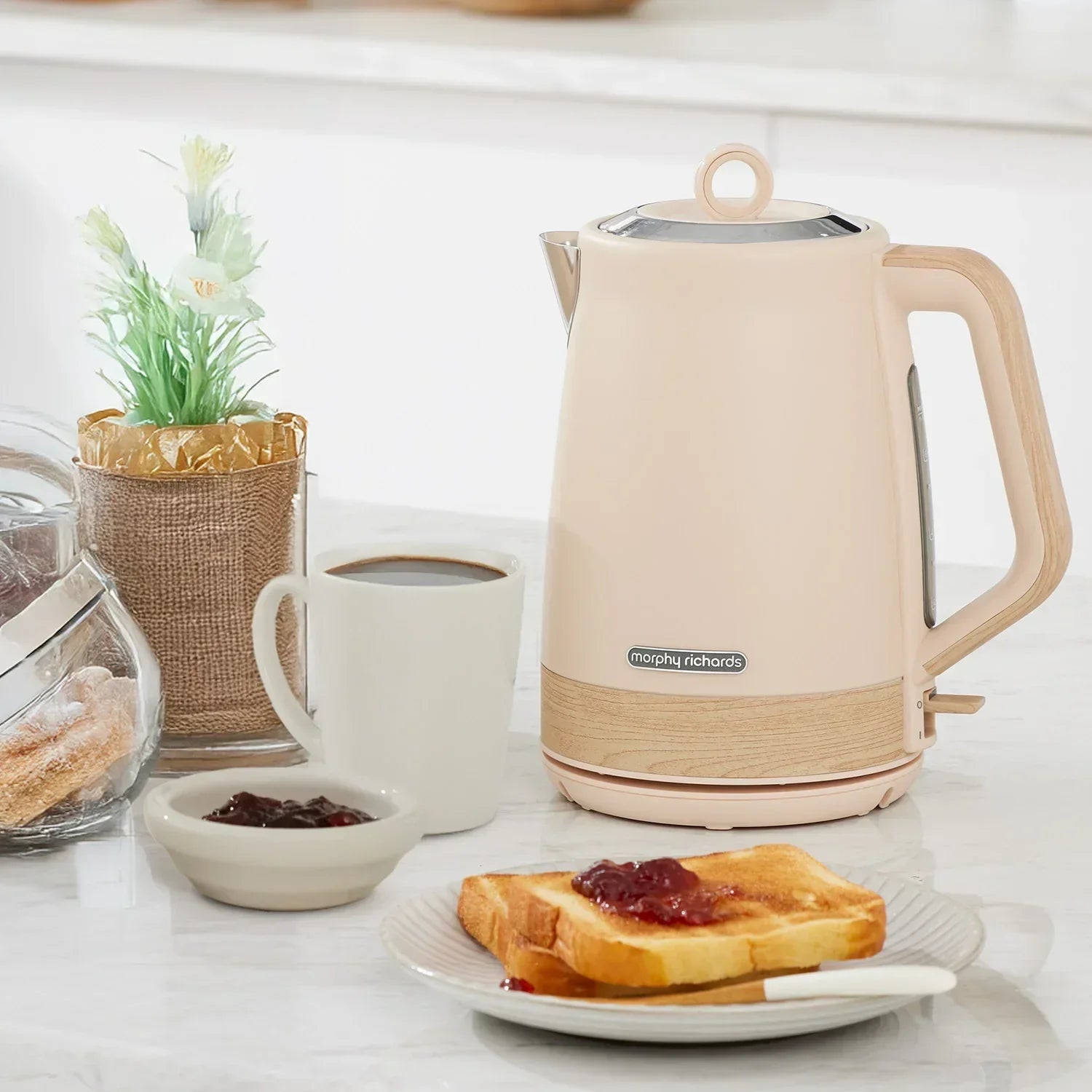 1.7L Electric Kettle Essence Scandi Swivel Base Boil-Dry Protection