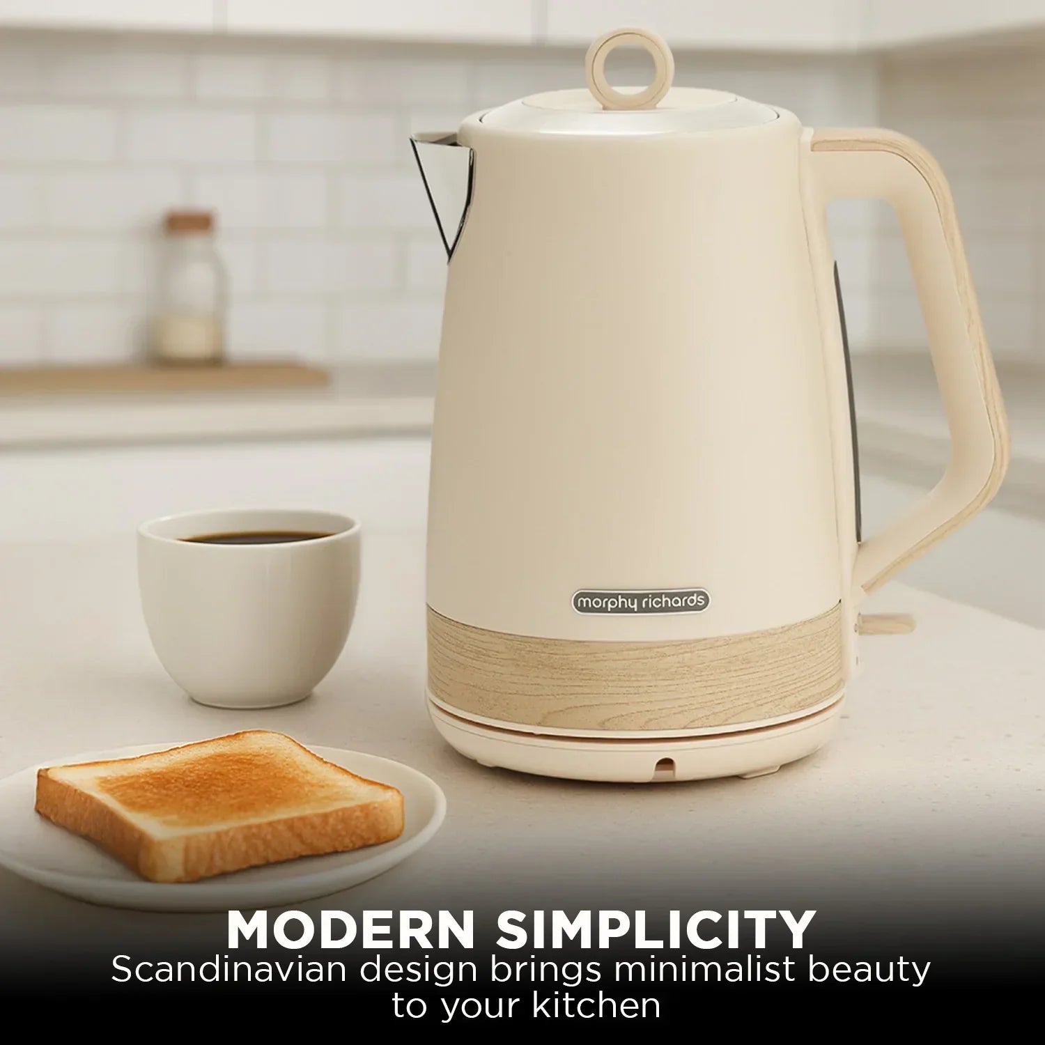 1.7L Electric Kettle Essence Scandi Swivel Base Boil-Dry Protection