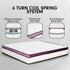 Laura Hill King Mattress Visco Cool Gel Infused Memory Foam Euro Top Pocket Spring 30cm