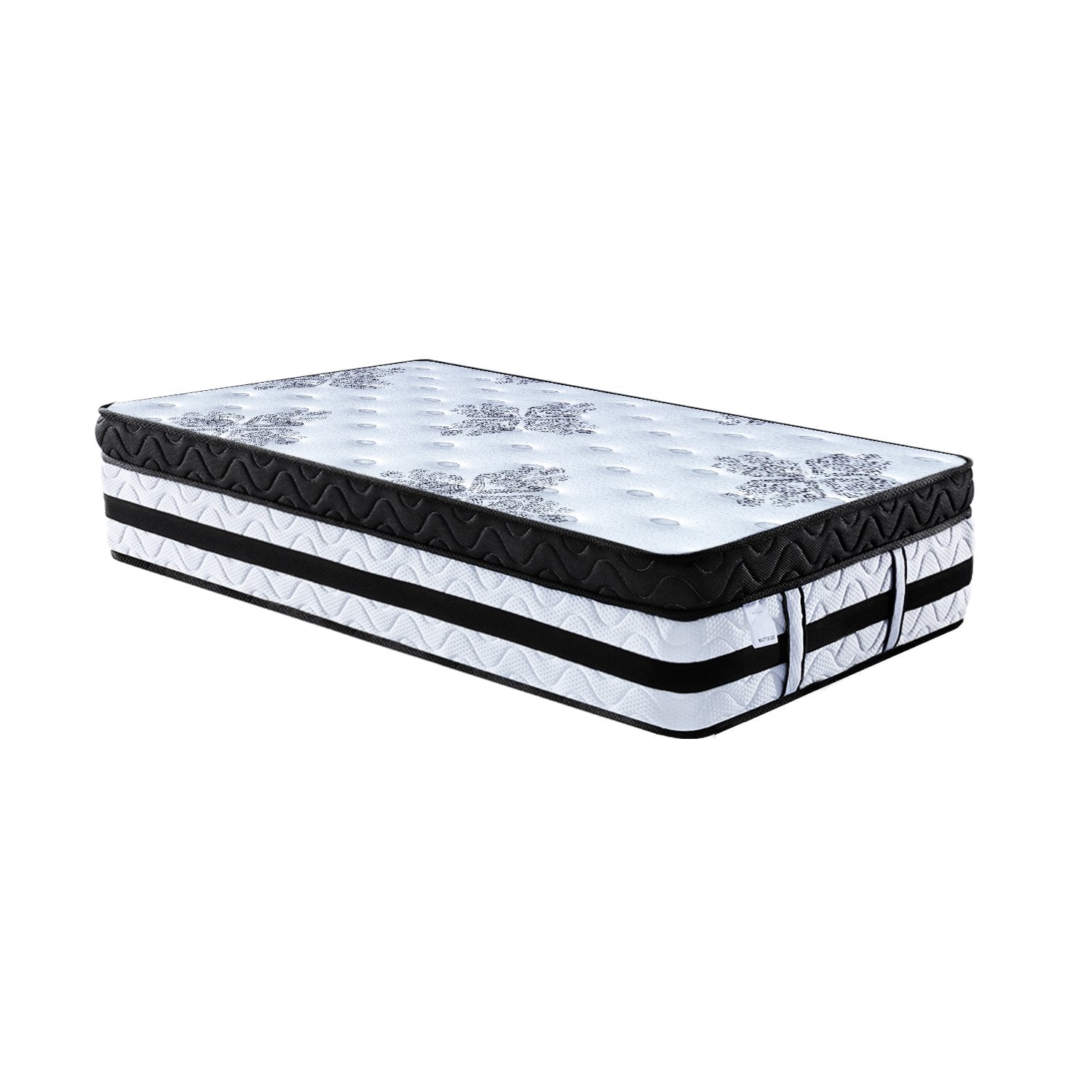 King Single Mattress Bed Size Euro Top 5 Zone Spring Foam 34cm