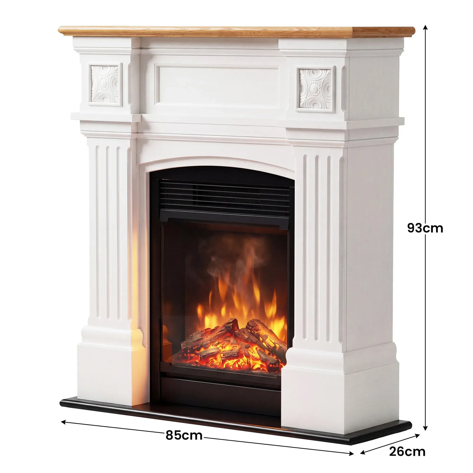 1.5kW Mini Windelsham Suite Electric Fireplace with LED Flame Effect