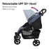 Veebee Nav 4 Stroller Lightweight Pram For Newborns To Toddlers - Glacie