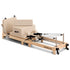 Selina Pilates Reformer Machine Wooden Folding Multifunctional Home Gym Equipment with Jumpboard & Sitting Box Oak Beige