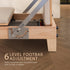 Selina Pilates Reformer Machine Wooden Folding Multifunctional Home Gym Equipment with Jumpboard & Sitting Box Oak Beige