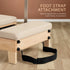 Selina Pilates Reformer Machine Wooden Folding Multifunctional Home Gym Equipment with Jumpboard & Sitting Box Oak Beige