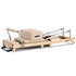 Selina Pilates Reformer Machine Wooden Folding Multifunctional Home Gym Equipment with Jumpboard & Sitting Box Oak Beige