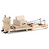 Selina Pilates Reformer Machine Wooden Folding Multifunctional Home Gym Equipment with Jumpboard & Sitting Box Oak Beige